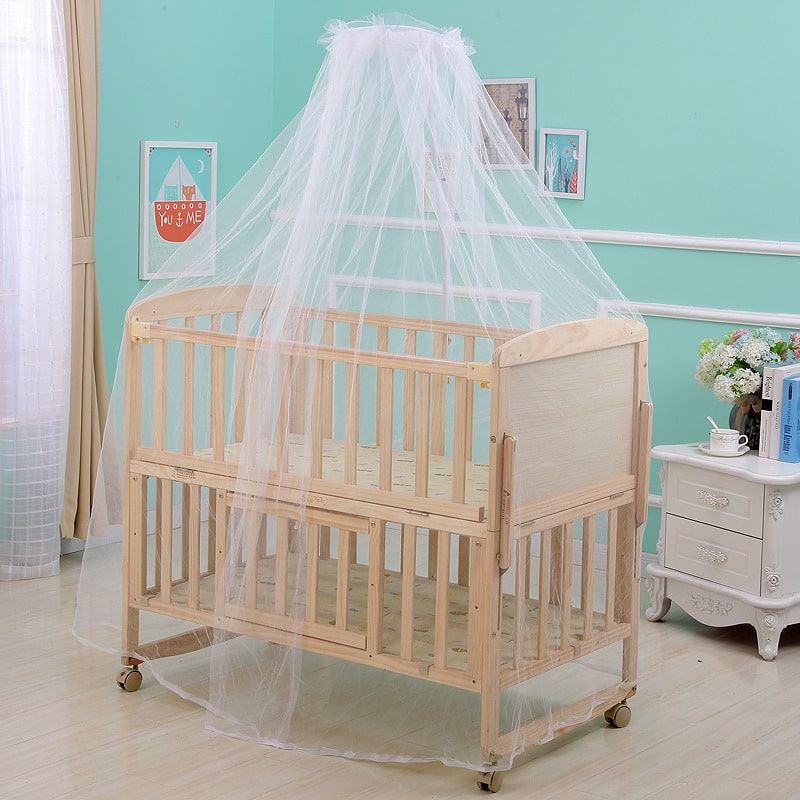 Moustiquaire Lit Bébé Bois Fermée