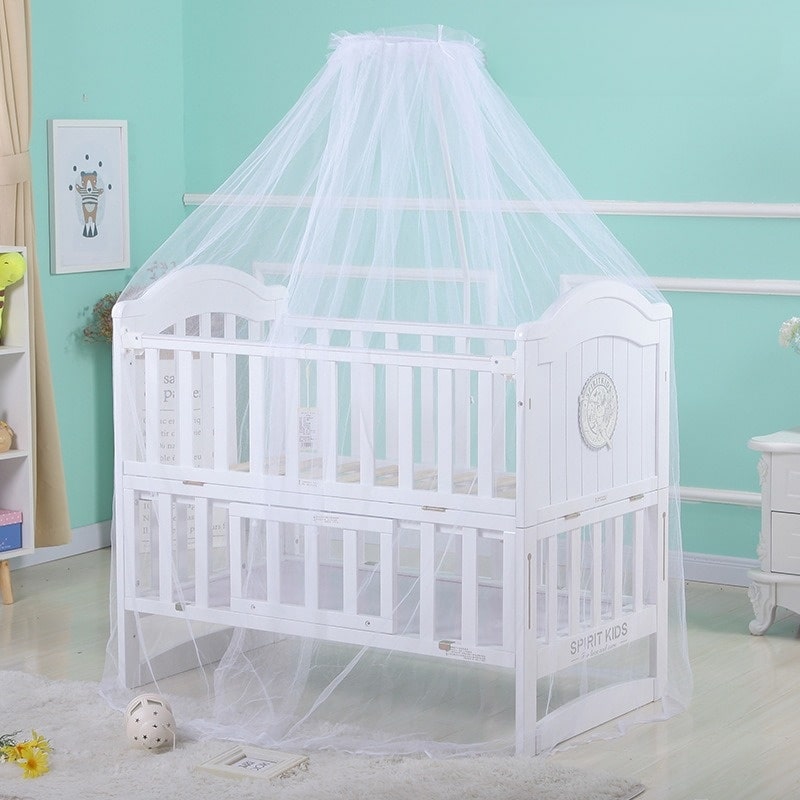 Moustiquaire Lit Bébé Fermée Lit Blanc