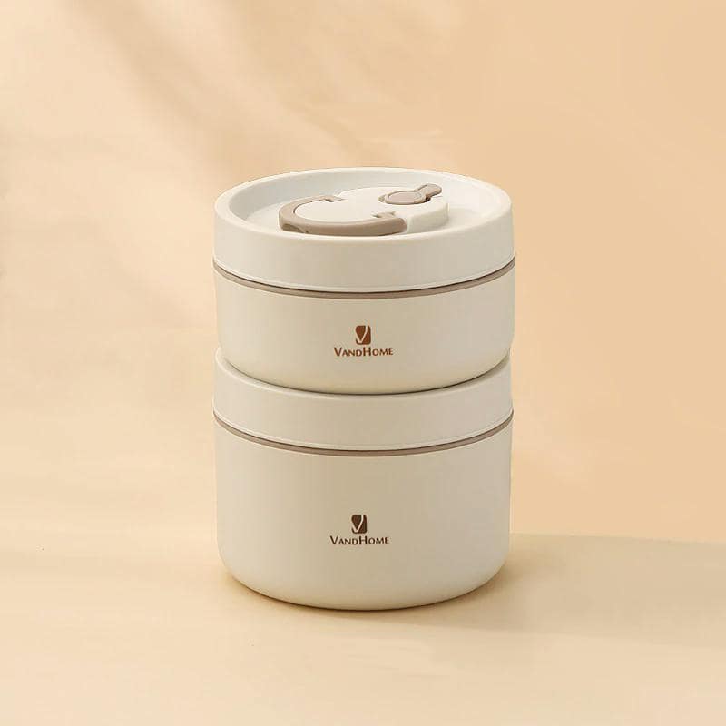 Lunch Box Isotherme Inox pour Déjeuner Beige A