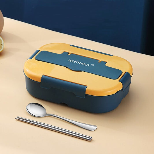 Lunch Box Isotherme à Déjeuner Micro-Ondes Bleu Sans Lunch Bag