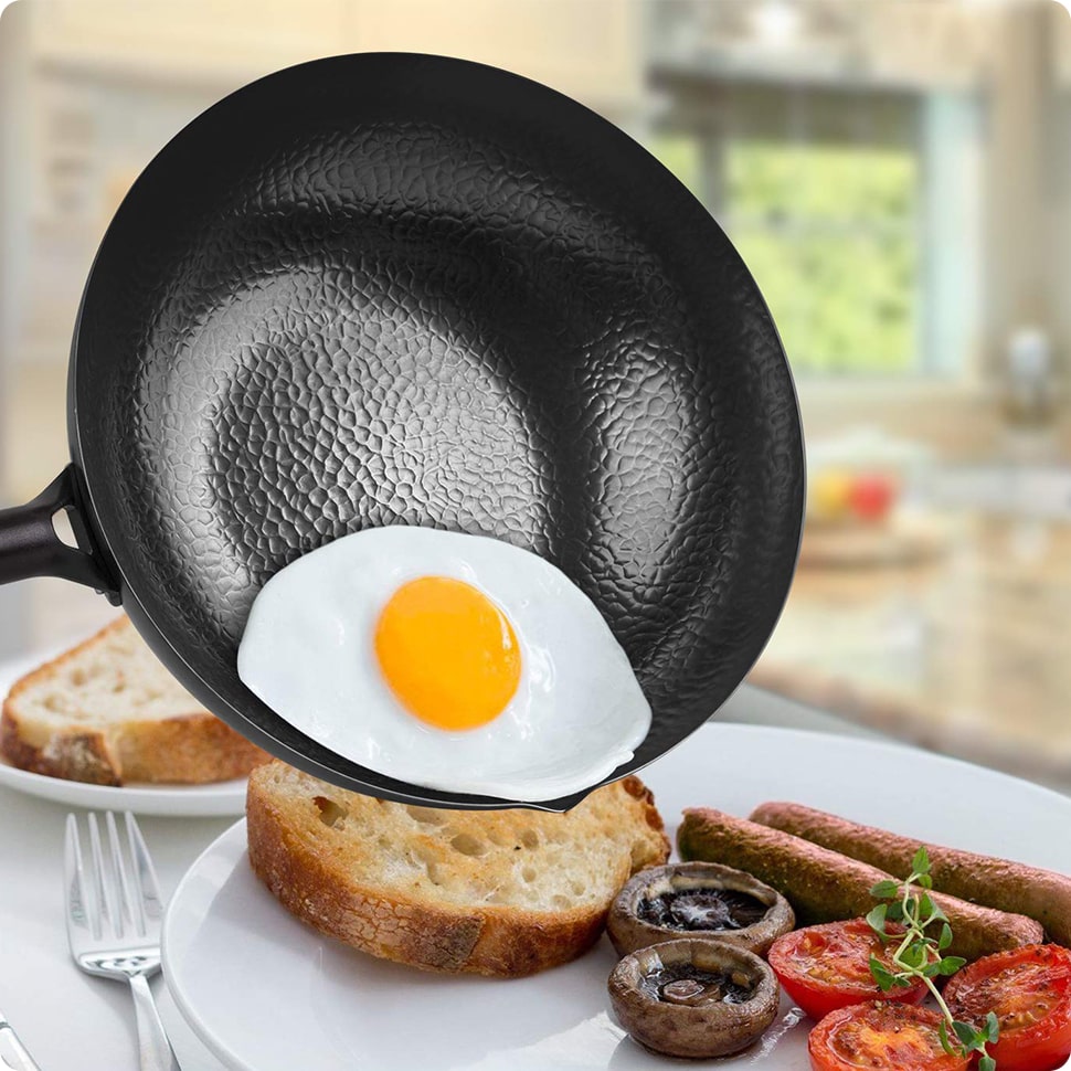 Coffret Wok Japonais Ø32 cm Antiadhésif Oeuf
