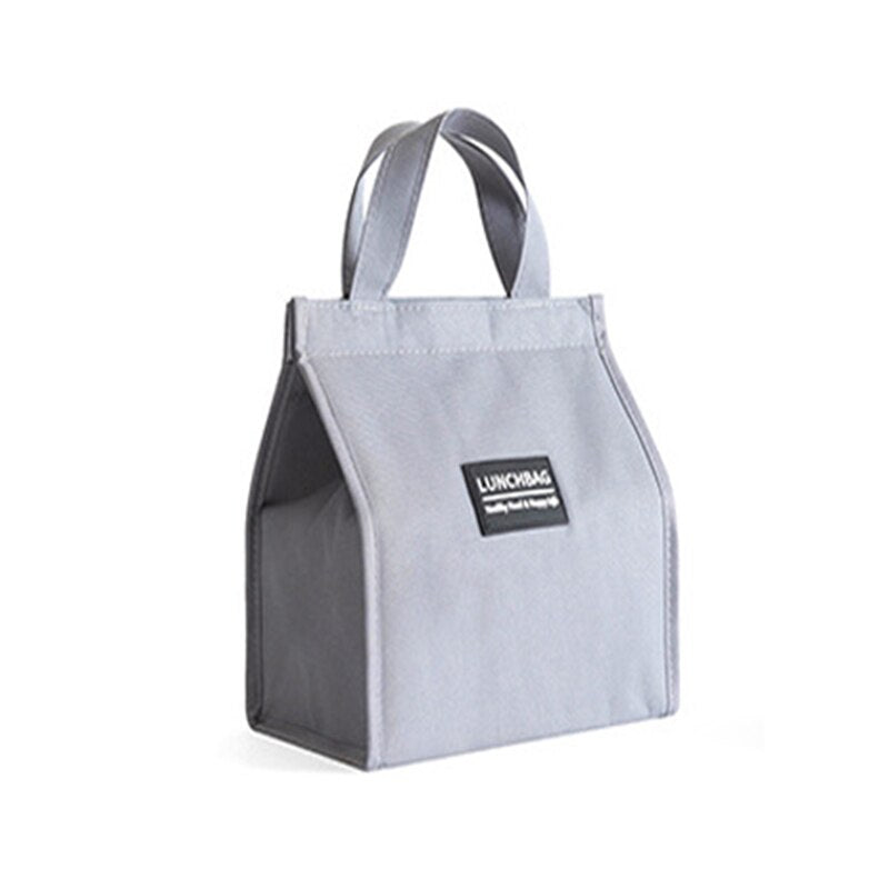 Lunch Bag Sac à Déjeuner Isotherme Gris L
