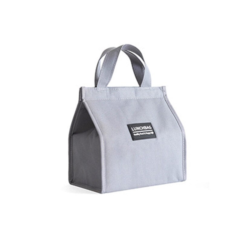 Lunch Bag Sac à Déjeuner Isotherme Gris M