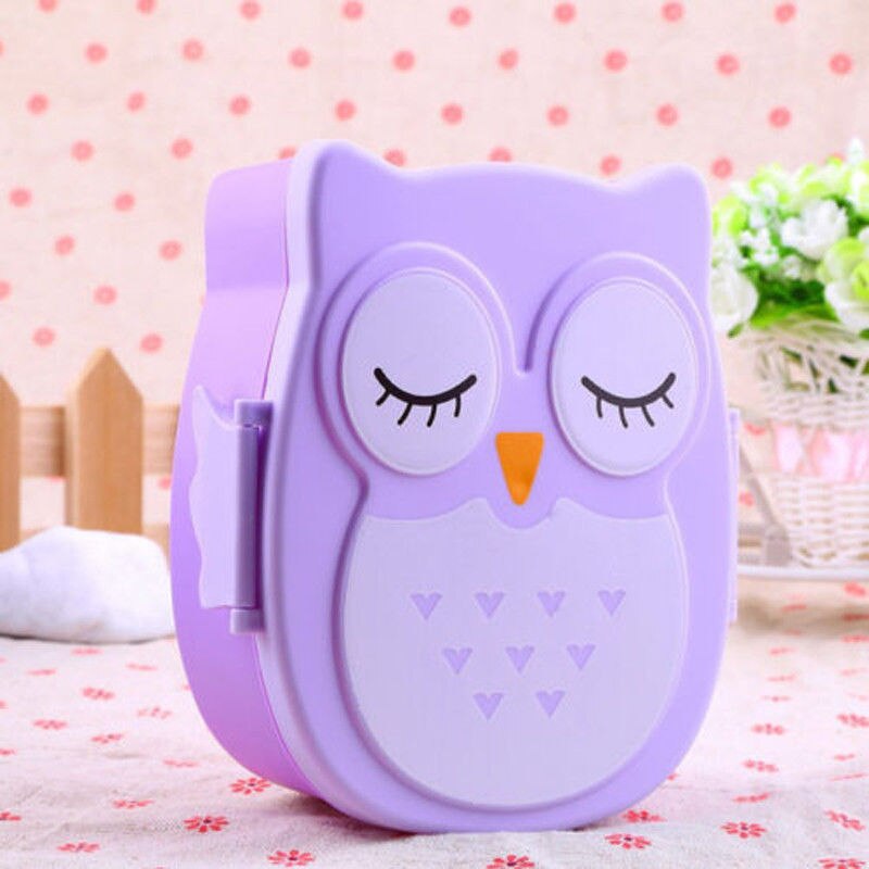 Lunch Box Enfant Hibou Violet