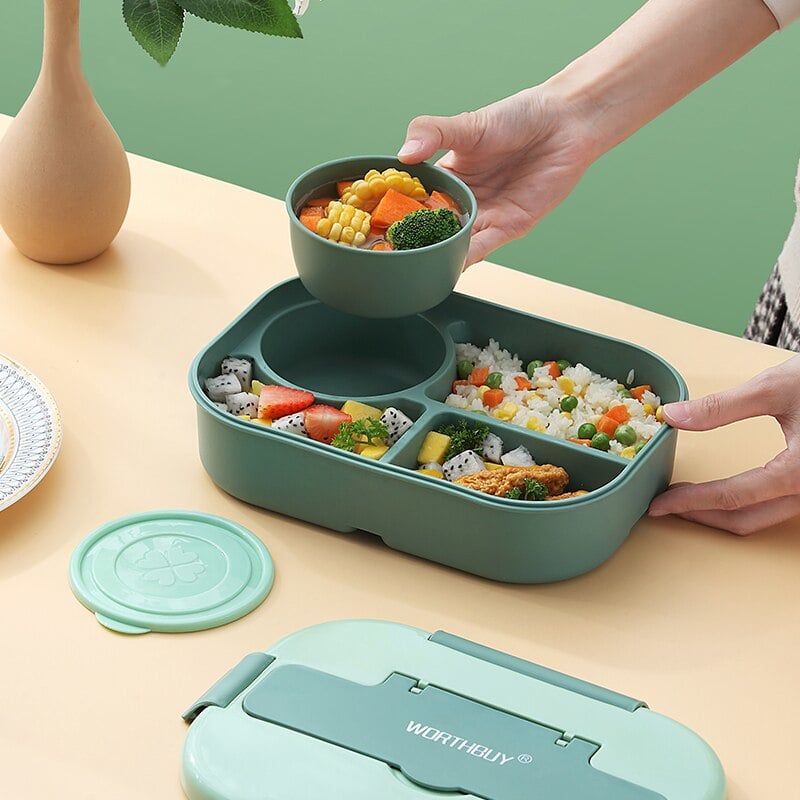 Lunch Box Isotherme à Déjeuner Micro-Ondes Bol à Soupe
