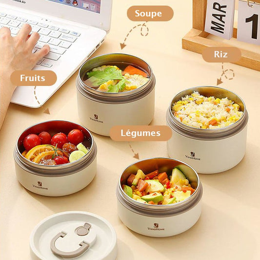 Lunch Box Isotherme Inox pour Déjeuner Utilisations