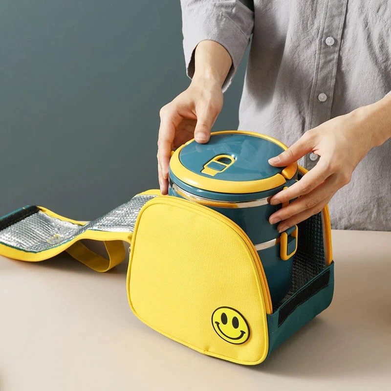 Lunch Box Isotherme en Inox pour Repas Adulte Sac Isotherme