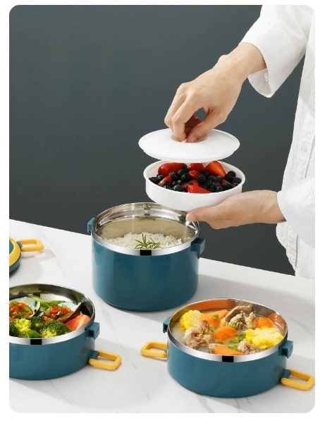 Lunch Box Isotherme en Inox pour Repas Adulte Utilisation