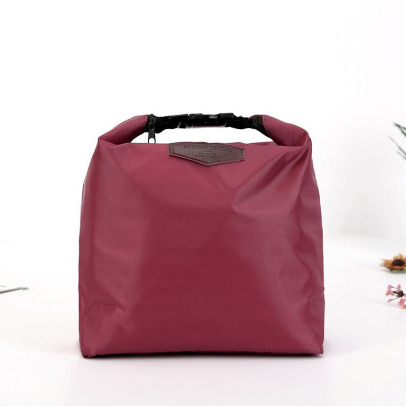Sac de Rangement de Déjeuner Isotherme Rouge Vin