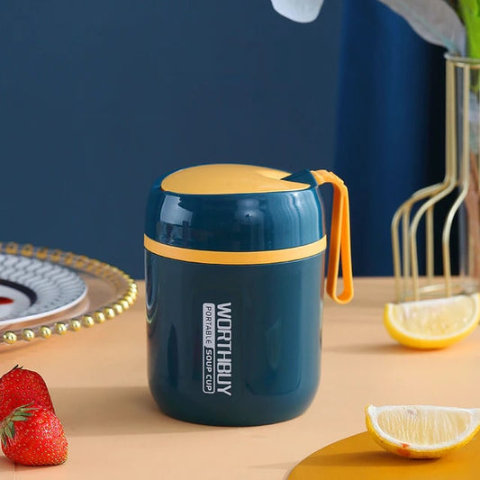 Lunch Box Isotherme Inox pour Déjeuner Bleu