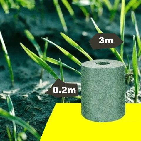 Rouleau de Gazon Biodégradable - Rouleau de Gazon Pousse Rapide