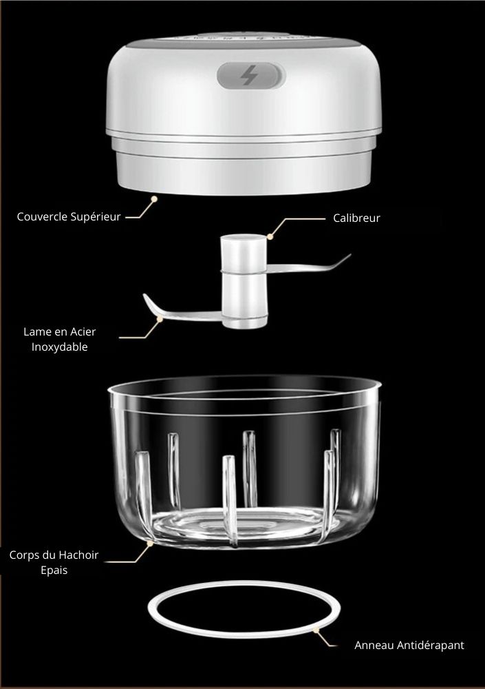 Mini Hachoir Électrique Sans Fil