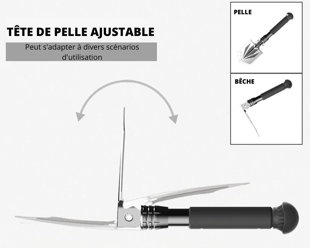 Mini Pelle de Jardin Multifonctionnelle Acier Inoxydable