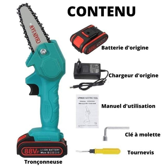 Mini Tronçonneuse Électrique Puissante