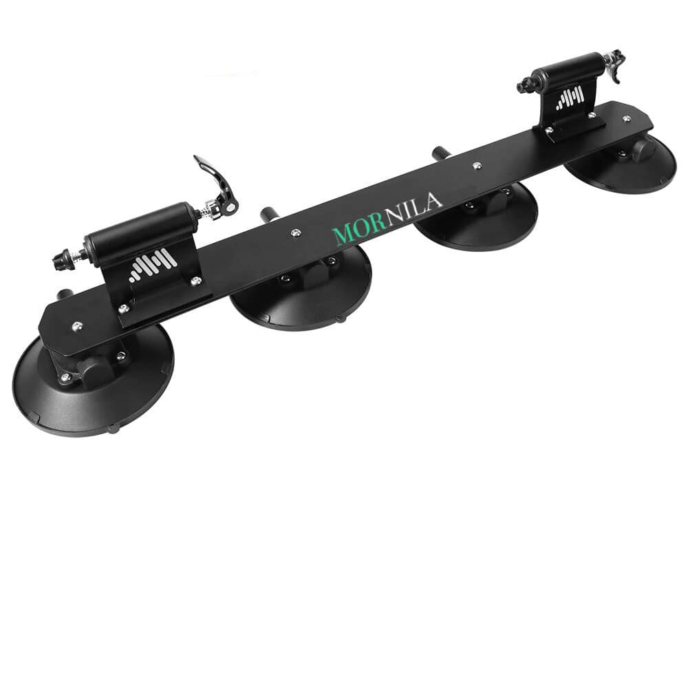 Porte-Vélo pour Toit de Voiture 2 Vélos Noir