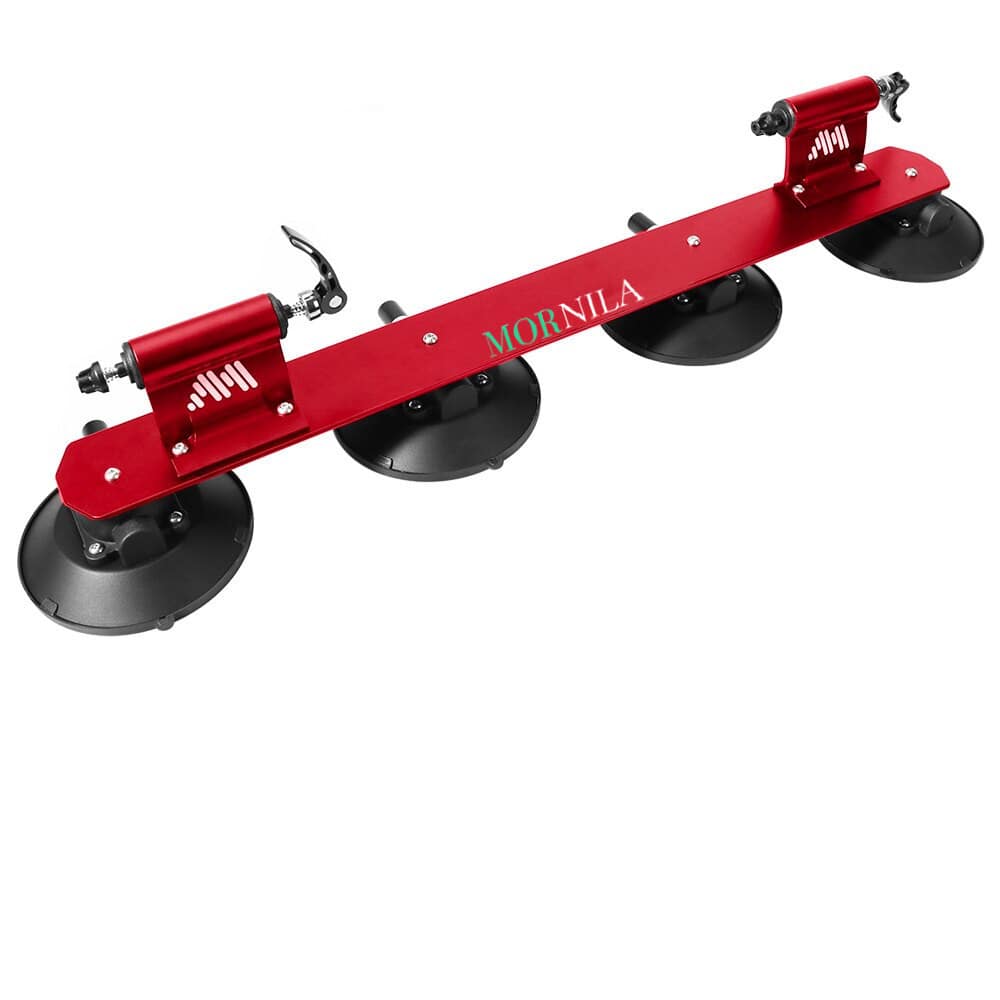 Porte-Vélo pour Toit de Voiture 2 Vélos Rouge