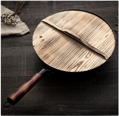 Wok Japonais Ø32 cm Antiadhésif Avec Couvercle