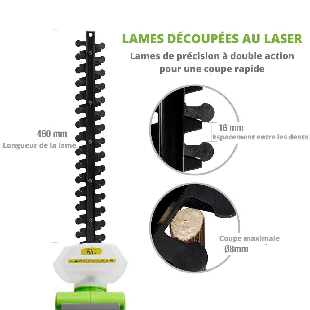 Taille-Haie Électrique Sans Fil Rechargeable