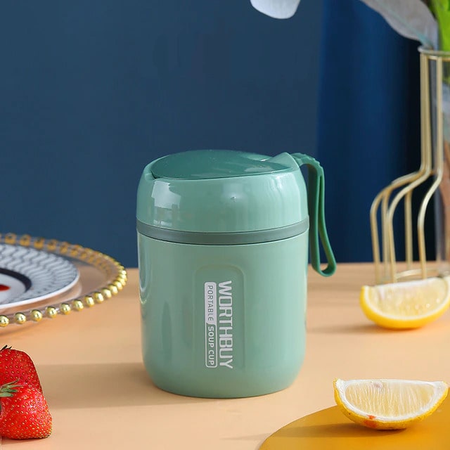 Lunch Box Isotherme Inox pour Déjeuner Vert