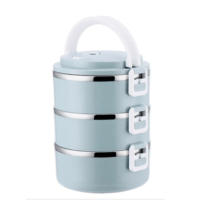 Lunch Box Isotherme Chaud Inox Adulte Bleu 3 Couches