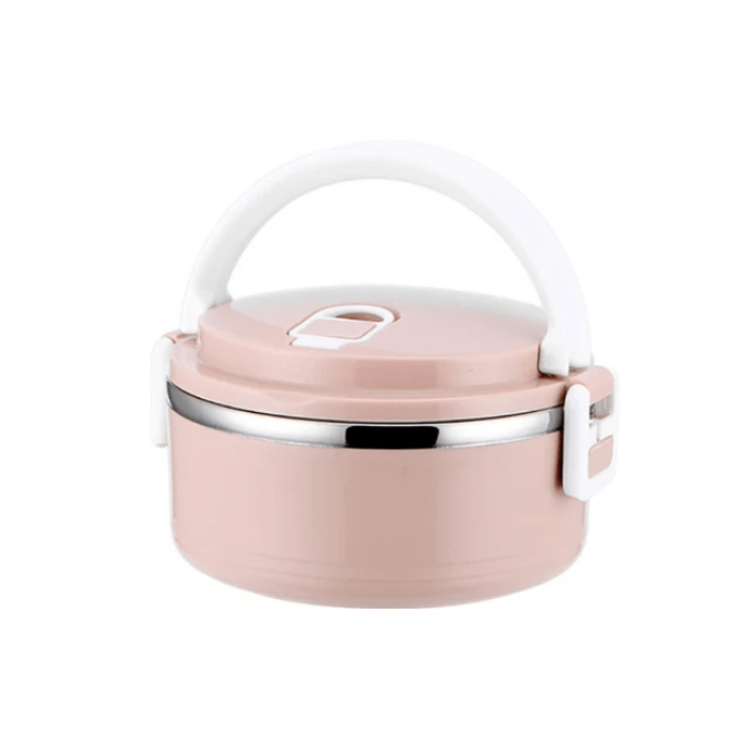 Lunch Box Isotherme Chaud Inox Adulte Rose 1 Couche