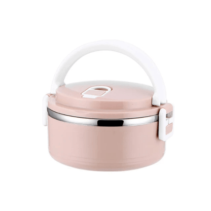 Lunch Box Isotherme Chaud Inox Adulte Rose 1 Couche