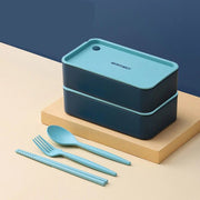 Lunch Box Isotherme Inox Adulte 2 Couches Bleu