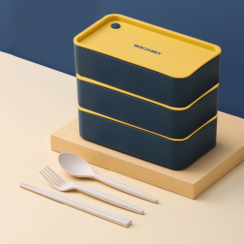 Lunch Box Isotherme Inox Adulte 3 Couches Jaune