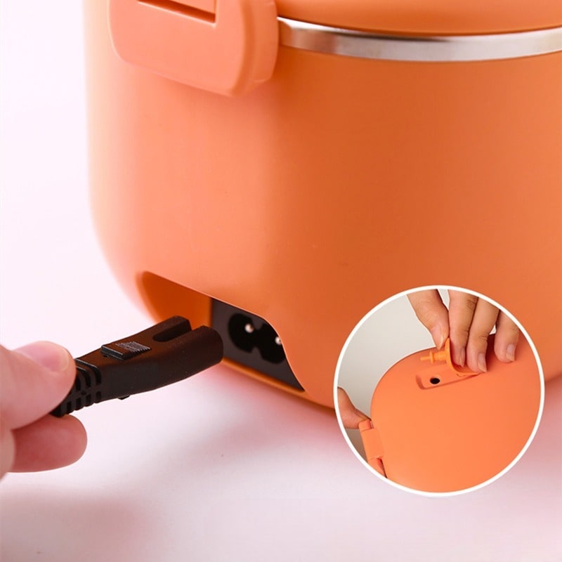 Lunch Box Chauffante Electrique Isotherme Inox Branchement electrique