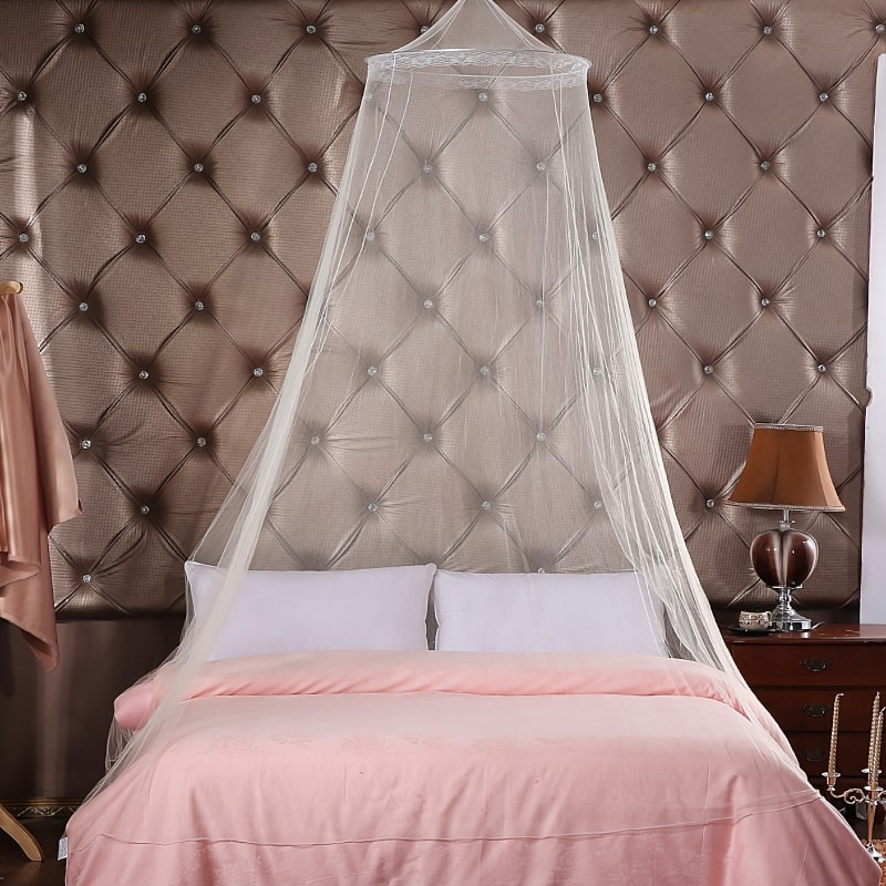 Moustiquaire Lit Double Lit Drap Rose