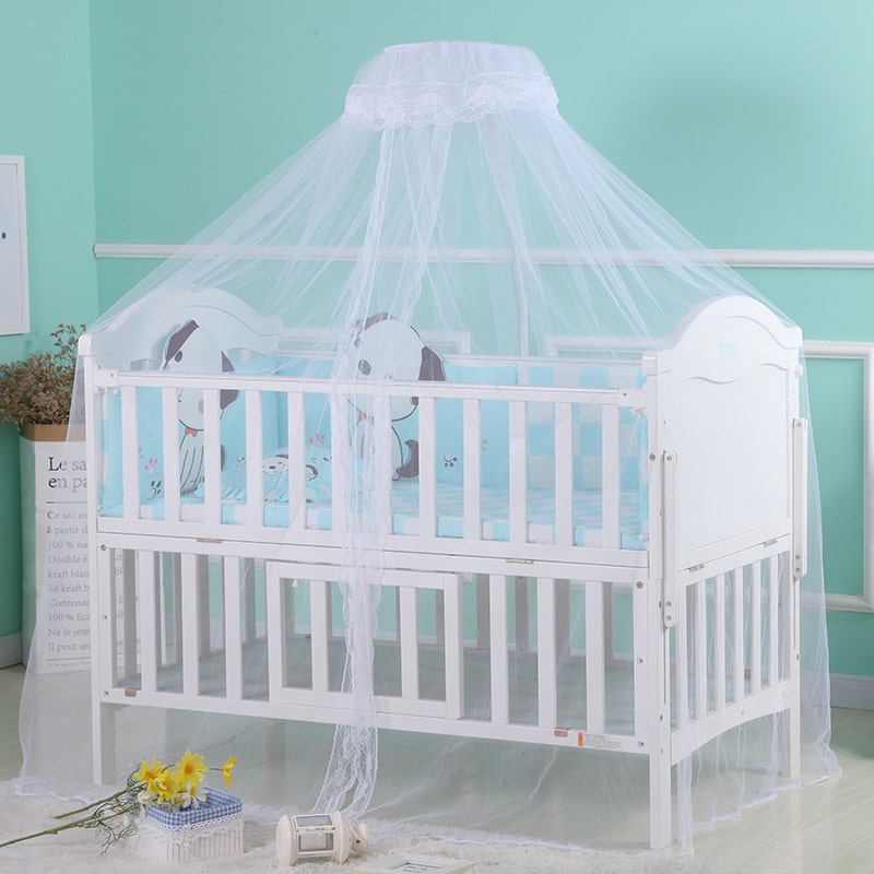 Moustiquaire Lit Bébé Fermée Lit Blanc