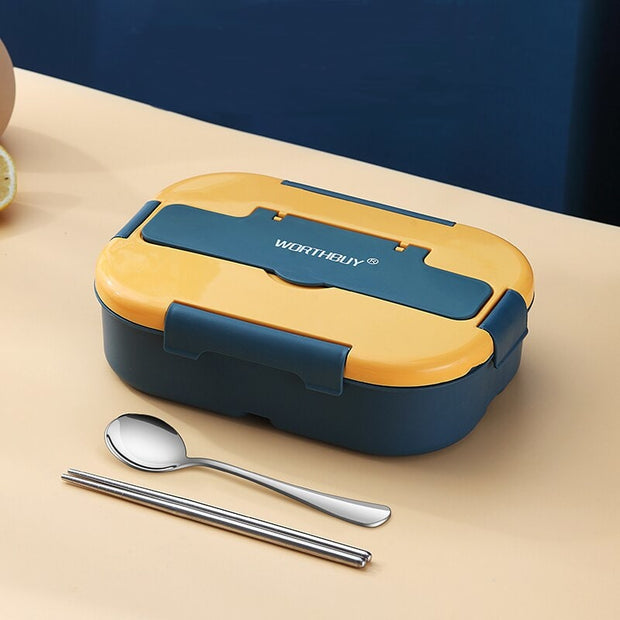 Lunch Box Isotherme à Déjeuner Micro-Ondes Bleu Sans Lunch Bag