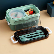 Lunch Box Isotherme Inox avec Lunch Bag Vert Sans