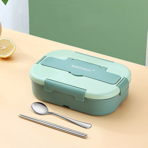 Lunch Box Isotherme à Déjeuner Micro-Ondes Vert Sans Lunch Bag