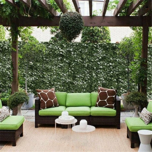Clôture de Jardin Feuille Verte Artificielle