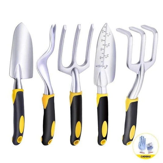 Kit de 5 Outils de Jardinage + 1 Cadeau