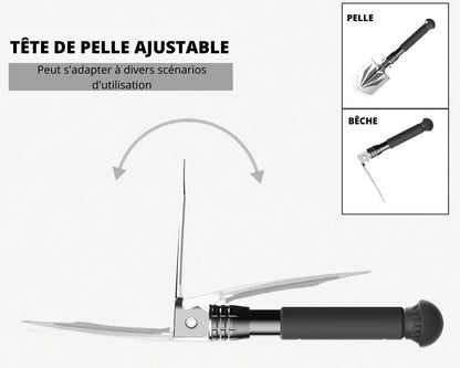 Mini Pelle de Jardin Multifonctionnelle Acier Inoxydable