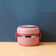 Lunch Box Isotherme Chaud Inox Adulte Rose 1 Couche Sans